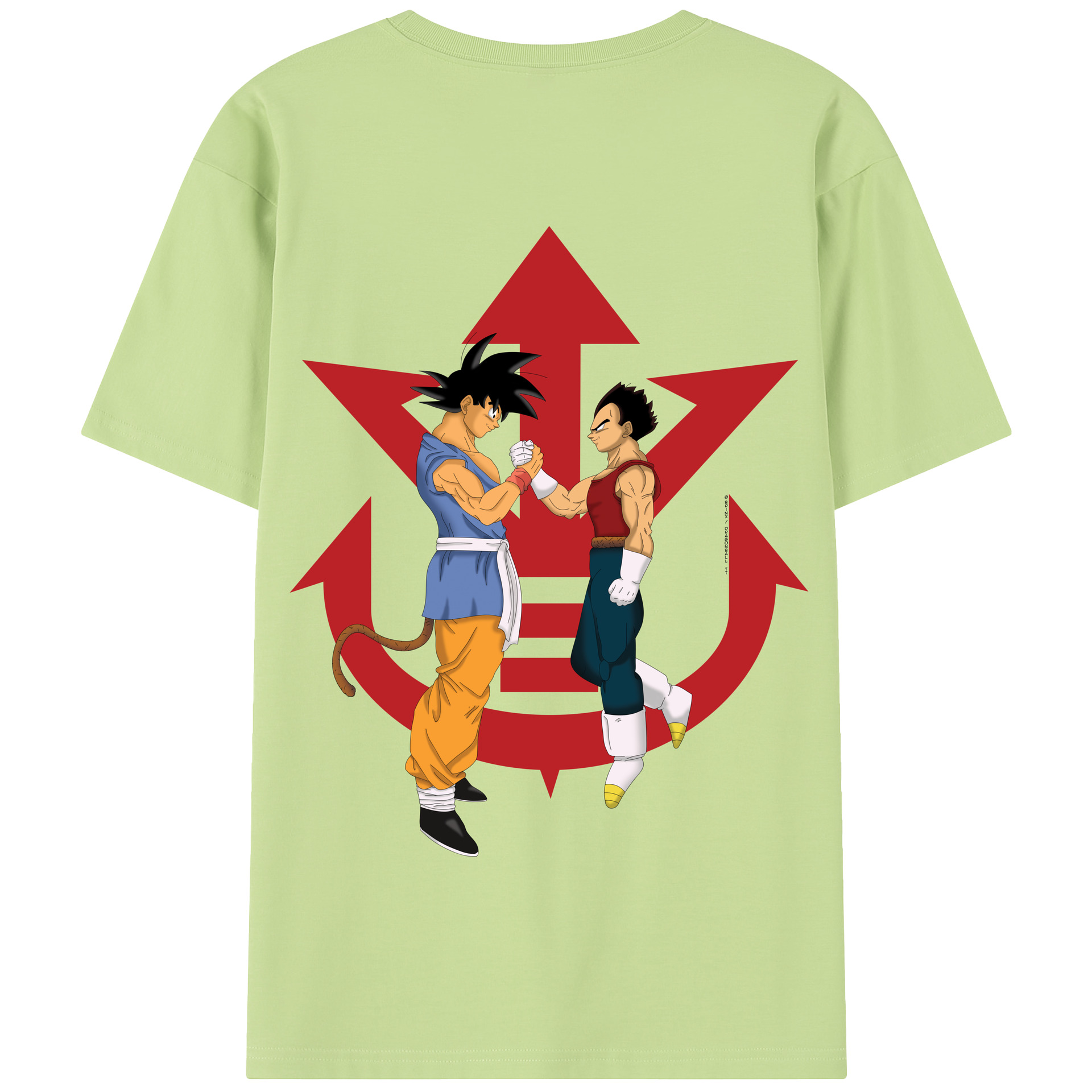 （画像用） ドラゴンボール 孫悟空（そん ごくう）Son Goku カカロット DRAGON BALL Kakarotto 綿100％半袖Tシャツ（背面プリント）